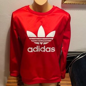 NWOT Rare RED Adidas sweatshirt